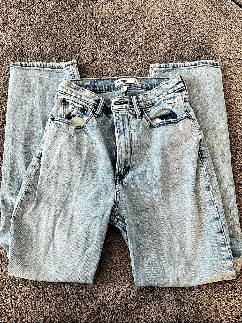 Abercrombie & Fitch The Ankle Straight Jeans Waist 27